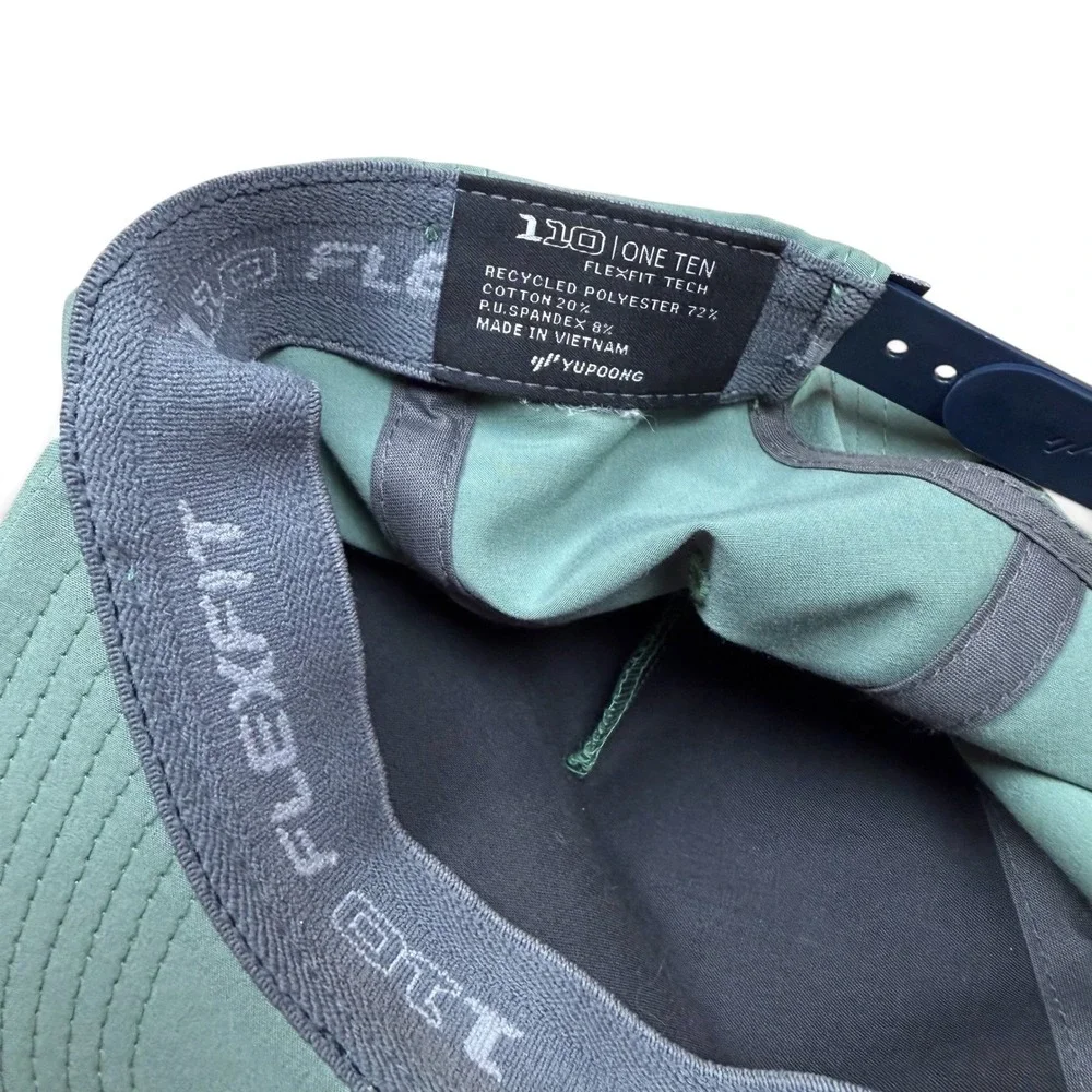 Puck Nerd TravisMathew Flexfit 110 Snapback Rope Hat Sage Green Hockey Graphic